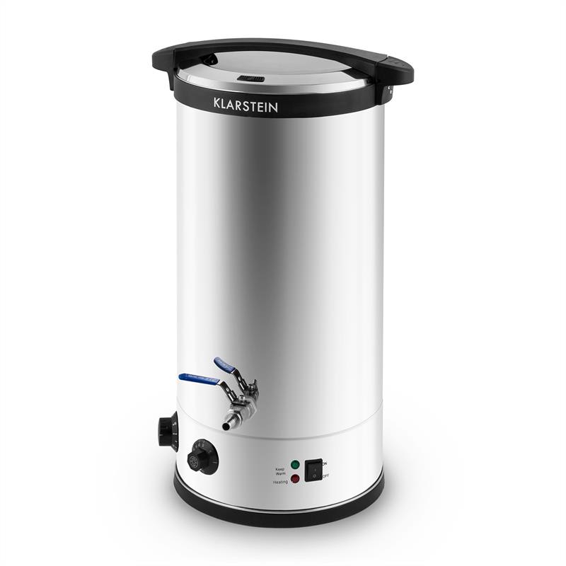 Klarstein Beerfest, sladový kotol, 30 l, 2500 W, zariadenie na varenie piva, nehrdzavejúca oceľ s dvojitou stenou – Obrázok 4