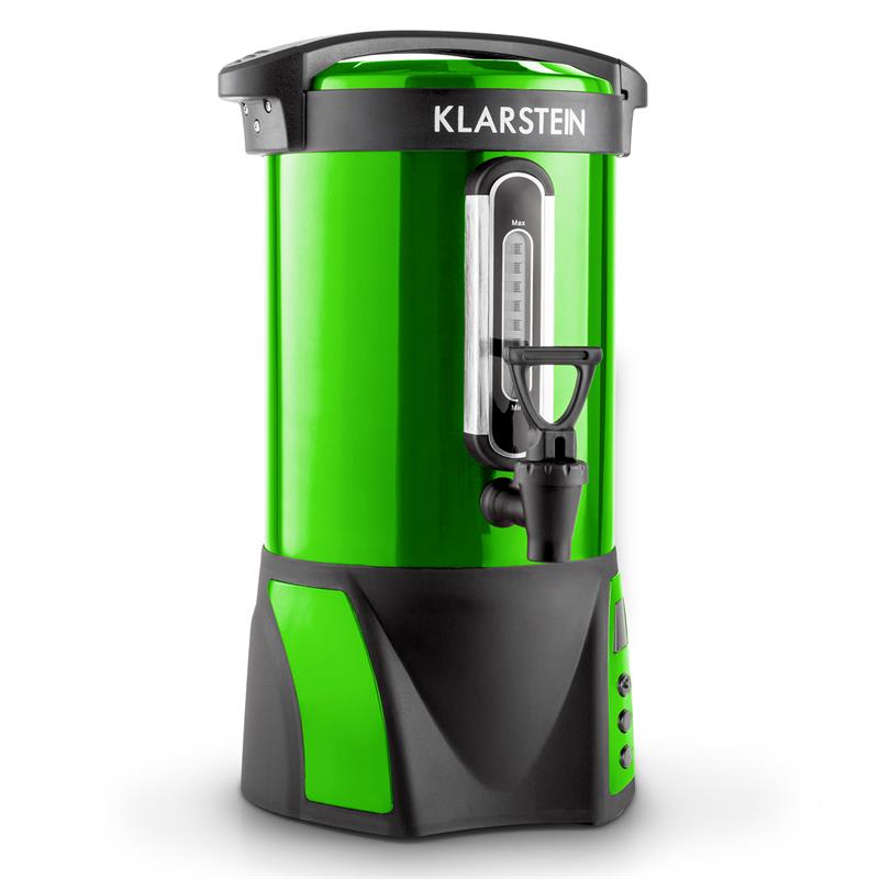 Klarstein Bacchus, 1500 W, kotol na varené víno s objemom 6,8l, nerezová oceľ, zelený, prenosný