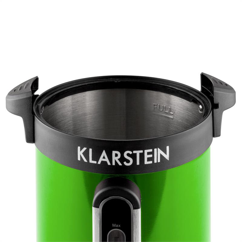 Klarstein Bacchus, 1500 W, kotol na varené víno s objemom 6,8l, nerezová oceľ, zelený, prenosný – Obrázok 3