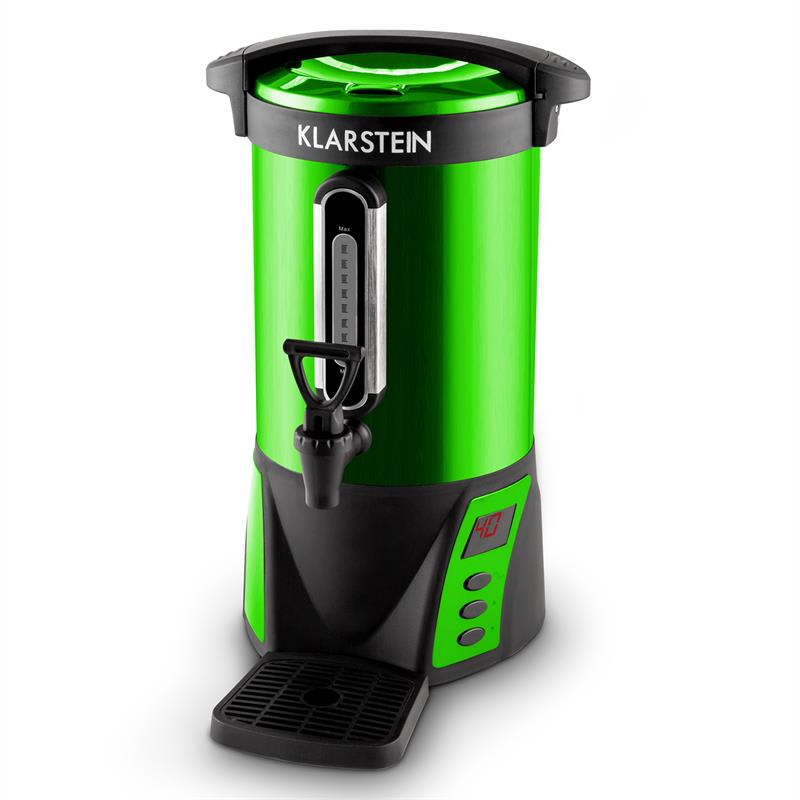 Klarstein Bacchus, 1500 W, kotol na varené víno s objemom 6,8l, nerezová oceľ, zelený, prenosný – Obrázok 4