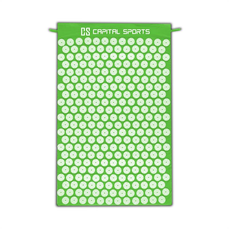 Capital Sports Eraser, yantra podložka, masážna podložka, akupresúra, 80 x 50 cm, zelená – Obrázok 3