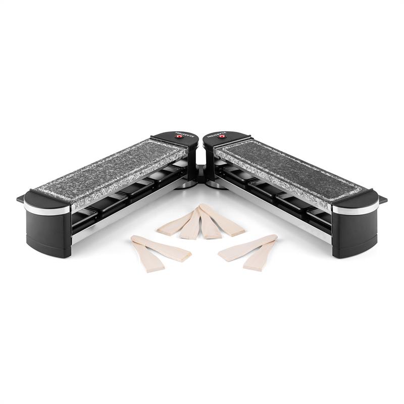 Klarstein Tenderloin 100, raclette gril, 1200 W, 2 x prírodný kameň, pre 8 osôb – Obrázok 3
