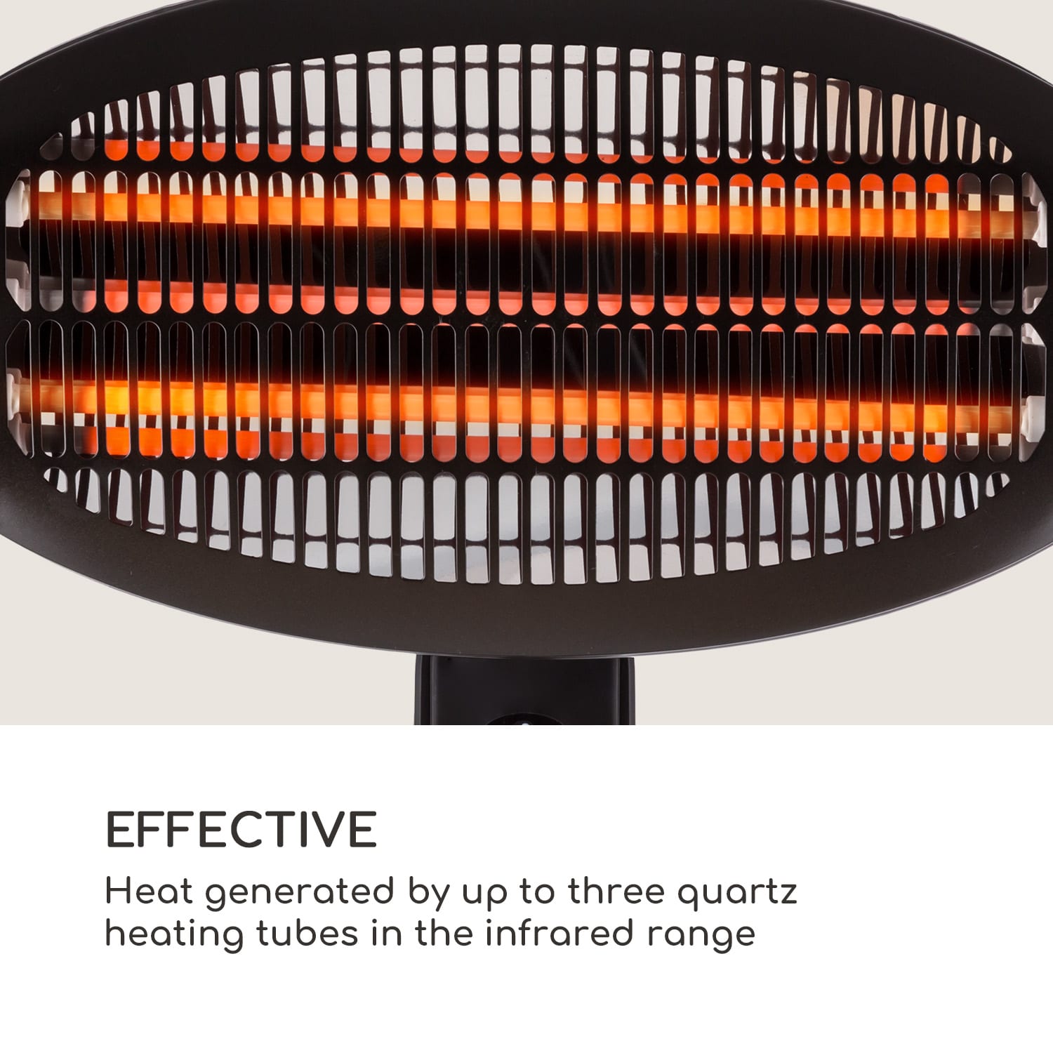 Blumfeldt Hot Roddy, ohrievač, infračervená lampa, kremík, 3 stupne ohrevu, 2000 W – Obrázok 4