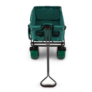 DURAMAXX The Green Bollerwagen ručný vozík skladací 70 kg 90 l široké kolesá 10 cm zelený