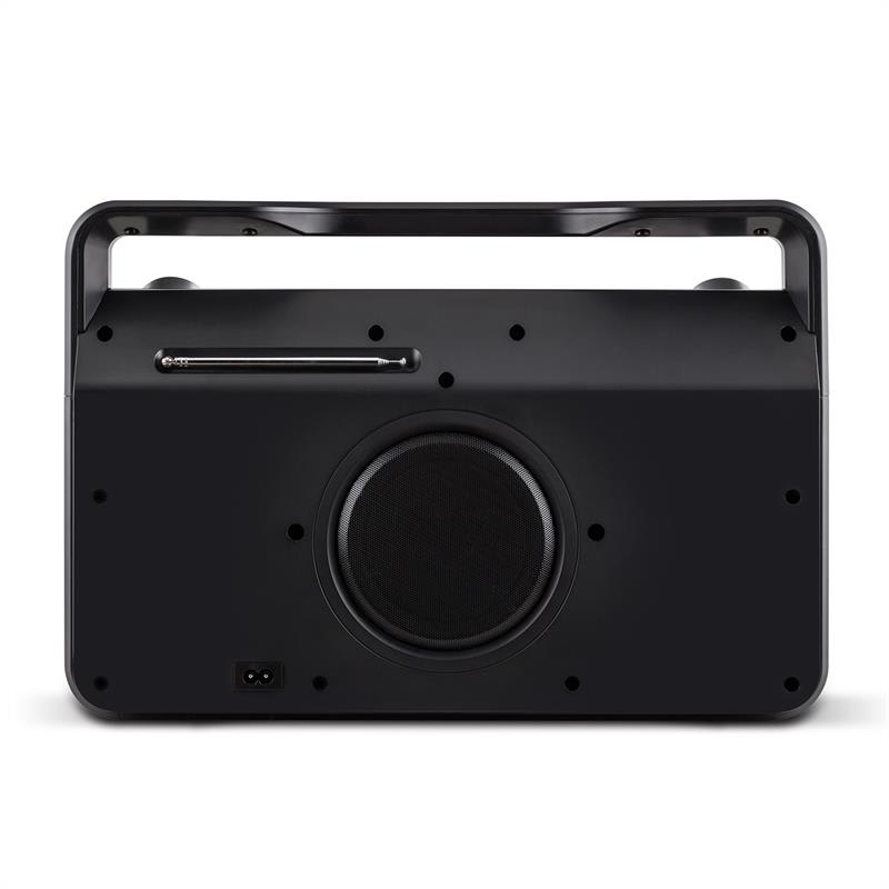 Auna Bebop Ghettoblaster, čierny, USB bluetooth AUX MIC – Obrázok 4