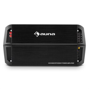 Auna AMP490BK, 360 W, 4-kanálový auto zosilňovač, trieda A/B, zosilňovač, diaľkové ovládanie