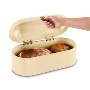Klarstein Ciabatta Crema 2, krémový, 14,5 l, chlebník, retro