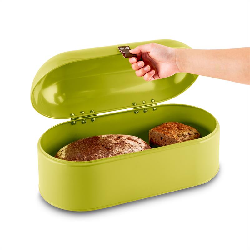 Klarstein Ciabatta Verde 2, zelený, 14,5 l, chlebník, retro