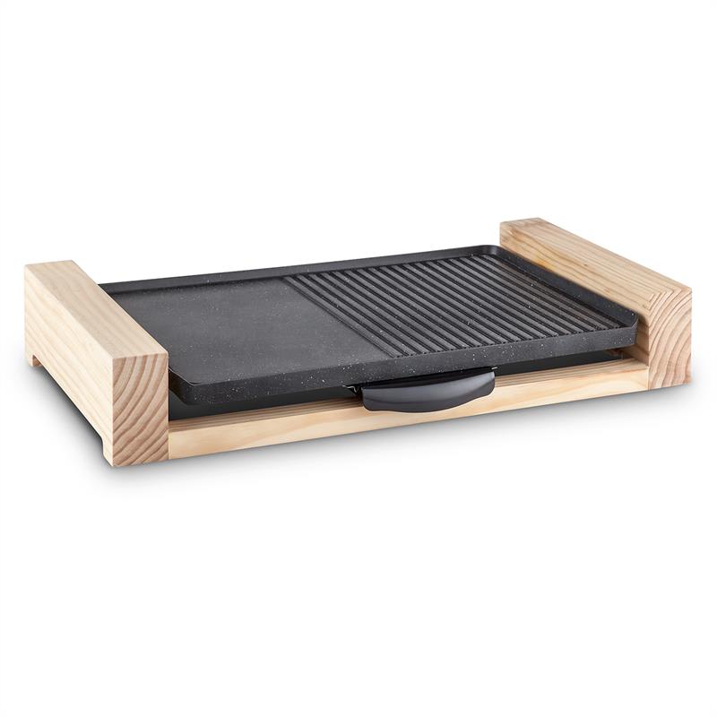 Klarstein Lumberjack, 2300 W, elektrický gril, stolný gril, rustikálny, drevo