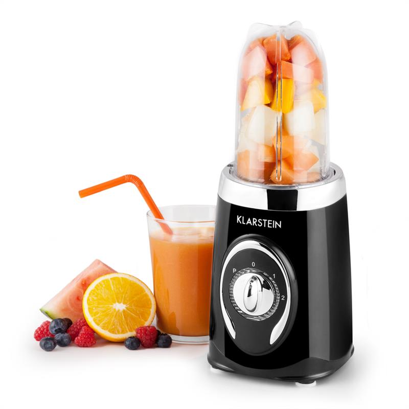 Klarstein Fruizooka, 220 W, čierny, mixér na prípravu smoothie, multifunkčné zariadenie 4 v 1 – Obrázok 2