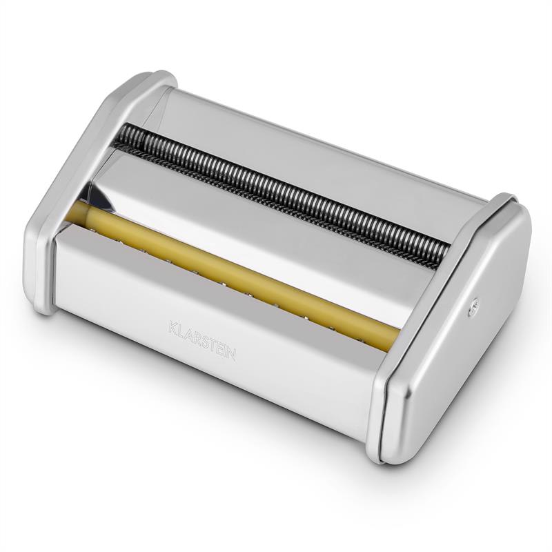 Klarstein Siena Pasta Maker, 1 mm & 12 mm, násada na prípravu rezancov, príslušenstvo, nehrdzavejúca oceľ – Obrázok 4