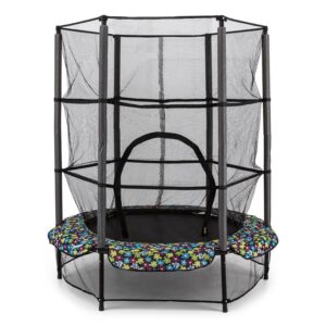 KLARFIT Rocketkid, trampolína, Ø140cm, bezpečnostná sieť, bungee pruženie, od 3 rokov