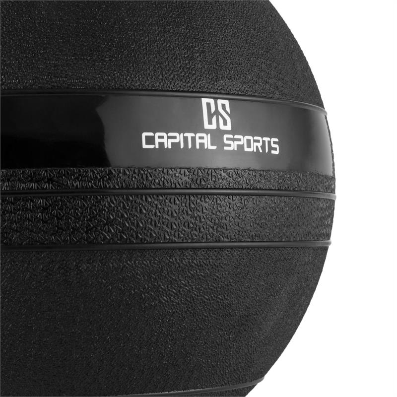 Capital Sports Groundcracker, čierny, 10 kg, slamball, guma – Obrázok 4