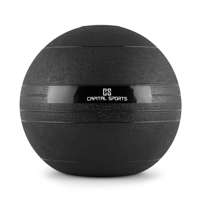 Capital Sports Groundcracker, čierny, 20 kg, slamball, guma – Obrázok 2