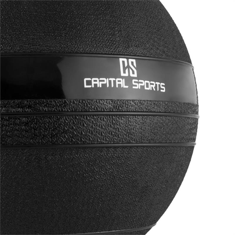 Capital Sports Groundcracker, čierny, 25 kg, slamball, guma – Obrázok 4