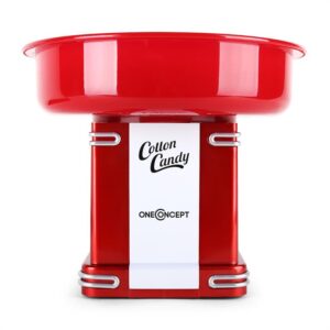 OneConcept Candyland 2, 500 W, červený, retro prístroj na prípravu cukrovej vaty