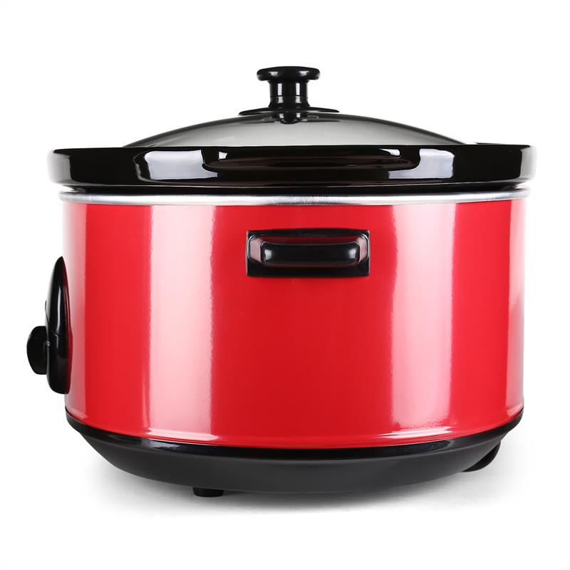 Klarstein Bristol 65, červený, pomalý hrniec, 300 W, 6,5 litrov – Obrázok 2