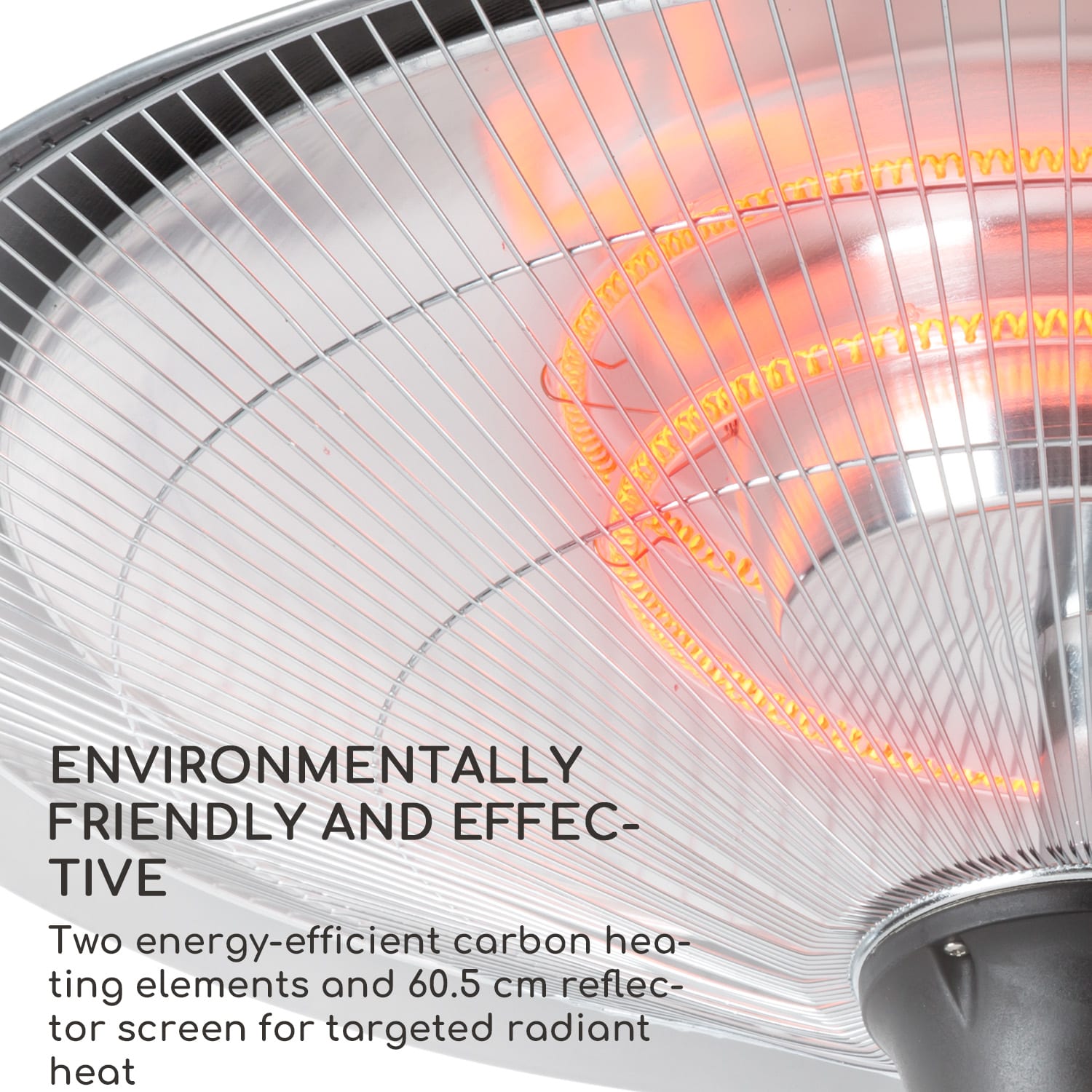 Blumfeldt Heizsporn, stropný ohrievač, 60,5 cm (Ø), LED lampa, diaľkové ovládanie – Obrázok 4