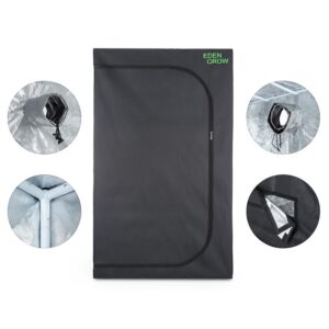 OneConcept Eden Grow L, pestovateľský box, domáce pestovanie, interiérový, 120 x 120 x 200 cm