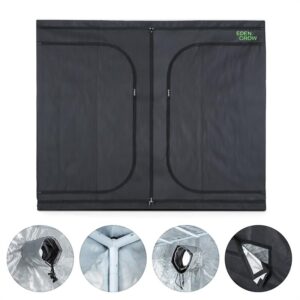 OneConcept Eden Grow XL, pestovateľský box, domáce pestovanie, interiérový, 240 x 120 x 200 cm
