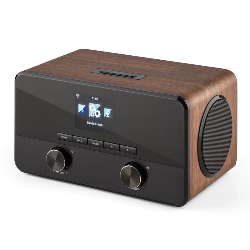 Auna Connect 100, internetové rádio, mediálny prehrávač, bluetooth, WLAN, USB, AUX, linkový výstup – Obrázok 3