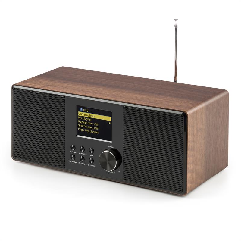 Auna Connect 120, internetové rádio, bluetooth, WLAN, DAB/DAB+, FM, RDS, USB, AUX – Obrázok 4