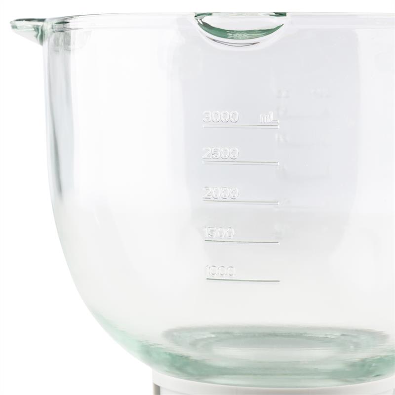 Klarstein Allegra Bowl, sklenená misa, 3 l, príslušenstvo, náhradný diel, kuchynský robot – Obrázok 2