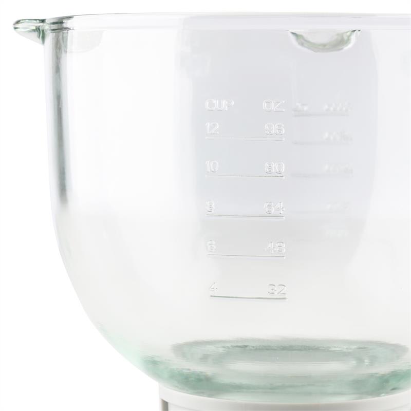 Klarstein Allegra Bowl, sklenená misa, 3 l, príslušenstvo, náhradný diel, kuchynský robot – Obrázok 3