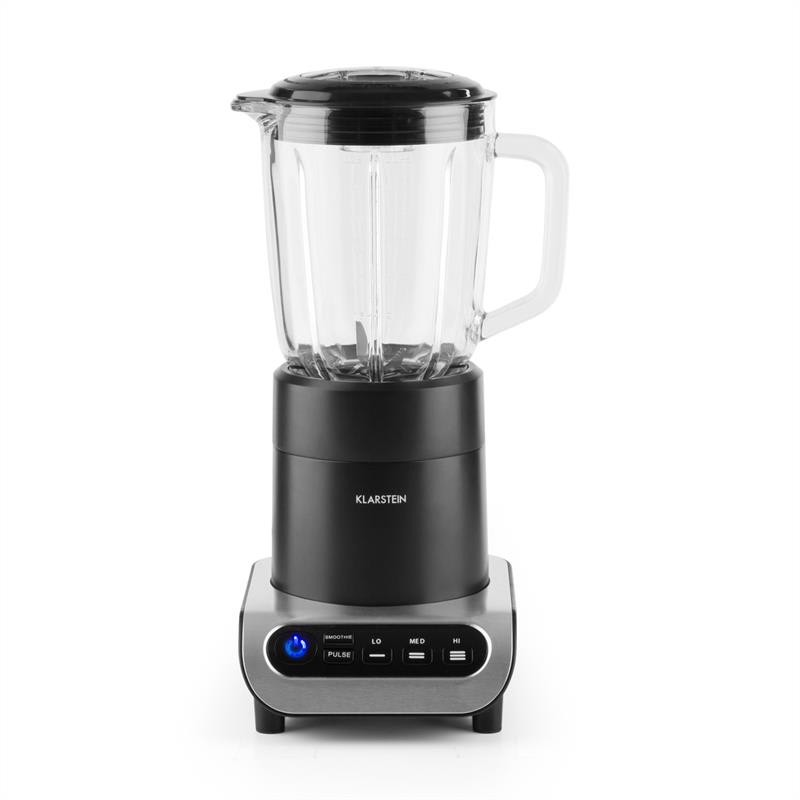 Klarstein Lambada, čierny/kovový, stolný mixér, 650 W, 1,5 l, sklenená nádoba – Obrázok 3