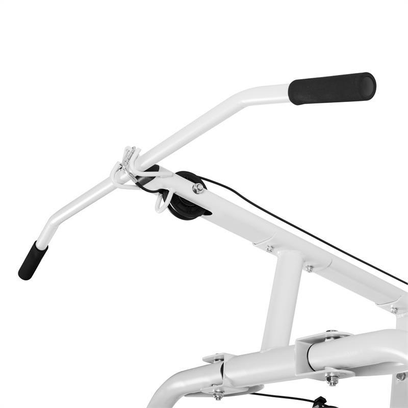 KLARFIT Ultimate Gym 3000, multifunkčná posilňovacia stanica, biela – Obrázok 4