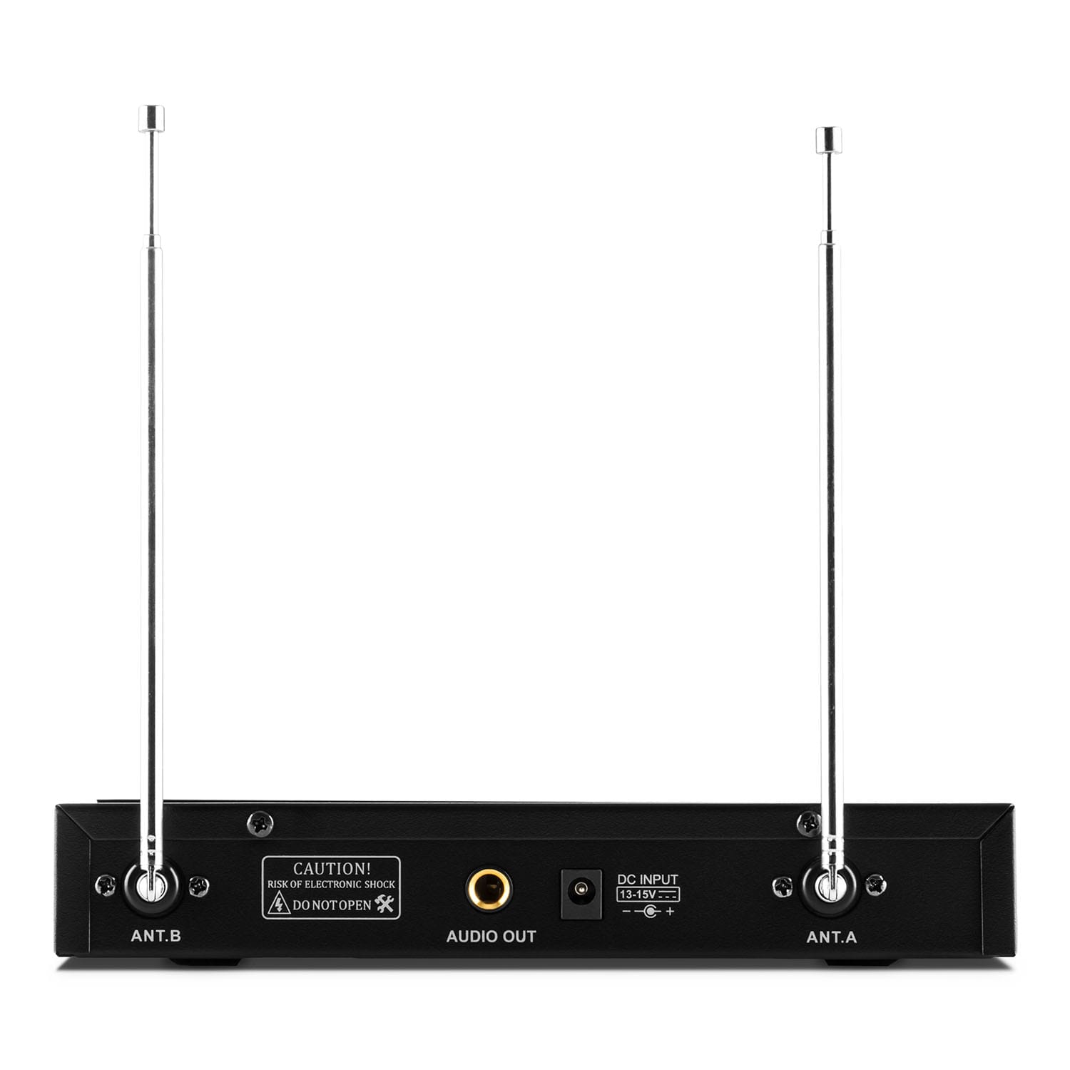 Auna Pro VHF-400 Duo 1, 2-kanálová sada VHF bezdrôtových mikrofónov, 1 x prijímač, 2 x ručný mikrofón – Obrázok 2
