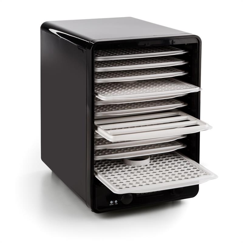 Klarstein Fruitcube, čierna/zelená, sušička, 550 W, 10 poschodí, dehydrátor – Obrázok 2