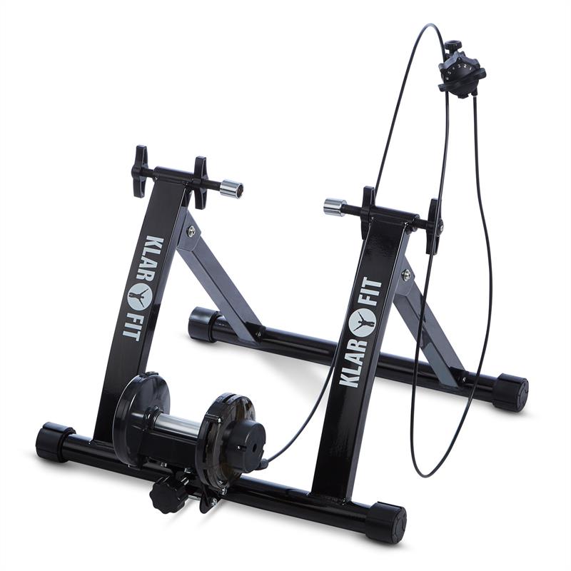KLARFIT Tourek, čierny, bicykel, rotopéd, domáci trenažér, 26/28 palcov, 100 kg, oceľ – Obrázok 4