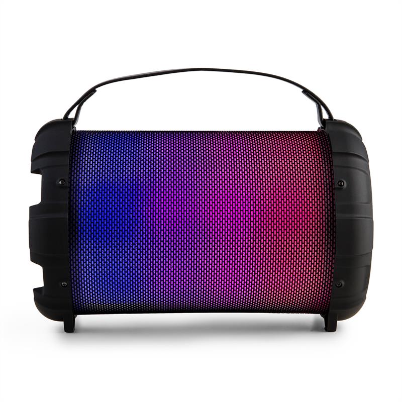 Auna Dr. Bang LED, čierny, 2.1-BT-reproduktor, 20 W, RMS, USB, mikro SD, UKW, AUX, akumulátor, LED – Obrázok 2