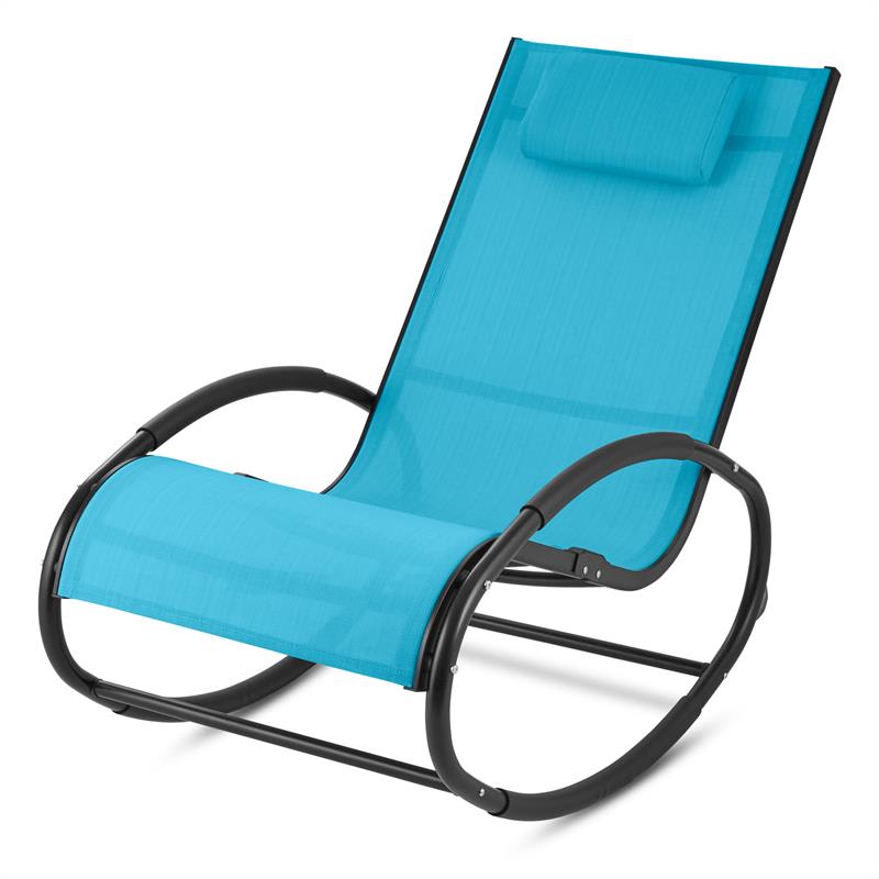 Blumfeldt Retiro, hojdacie kreslo, hliník, polyester, modré – Obrázok 3
