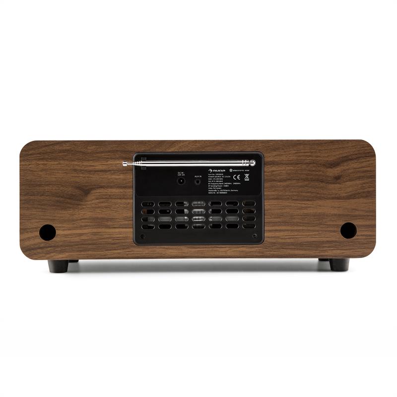 Auna Melodia CD, orech, DAB+/FM stolové rádio, CD prehrávač, bluetooth, alarm, opakované budenie – Obrázok 2