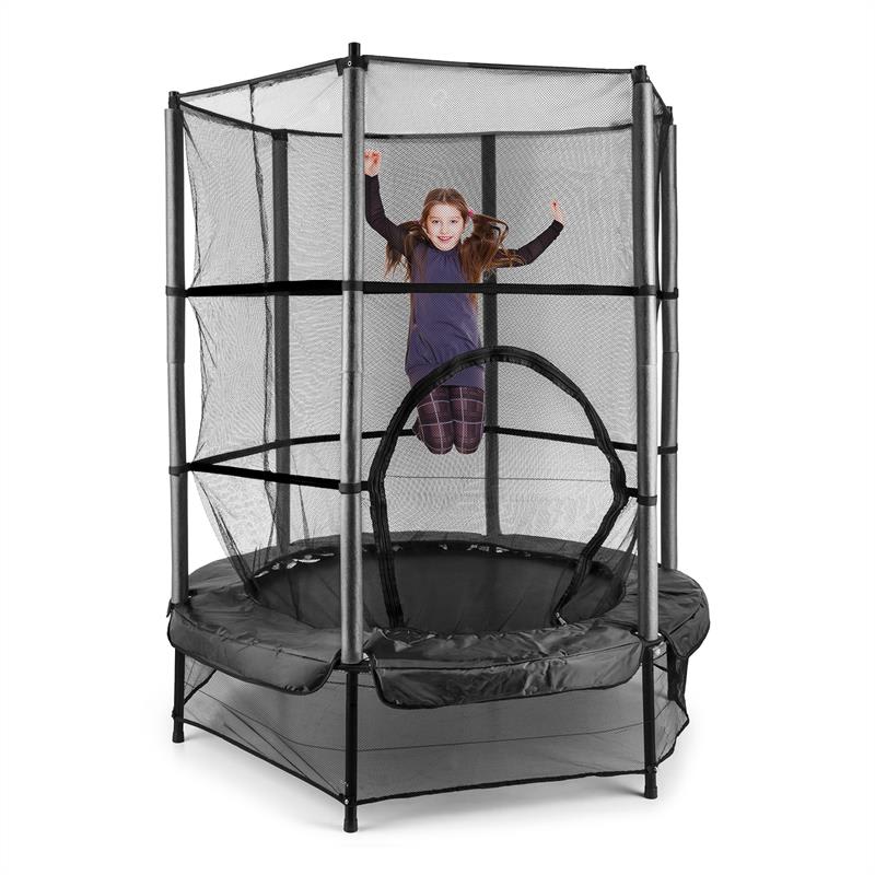 KLARFIT Rocketkid, trampolína, Ø140cm, bezpečnostná sieť, bungee pruženie, od 3 rokov