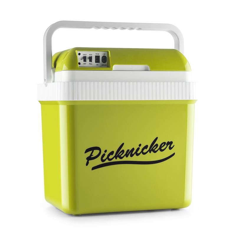 Klarstein Big Picknicker, termo chladiaci box, A++, AC/DC, auto, 24 l, zelený