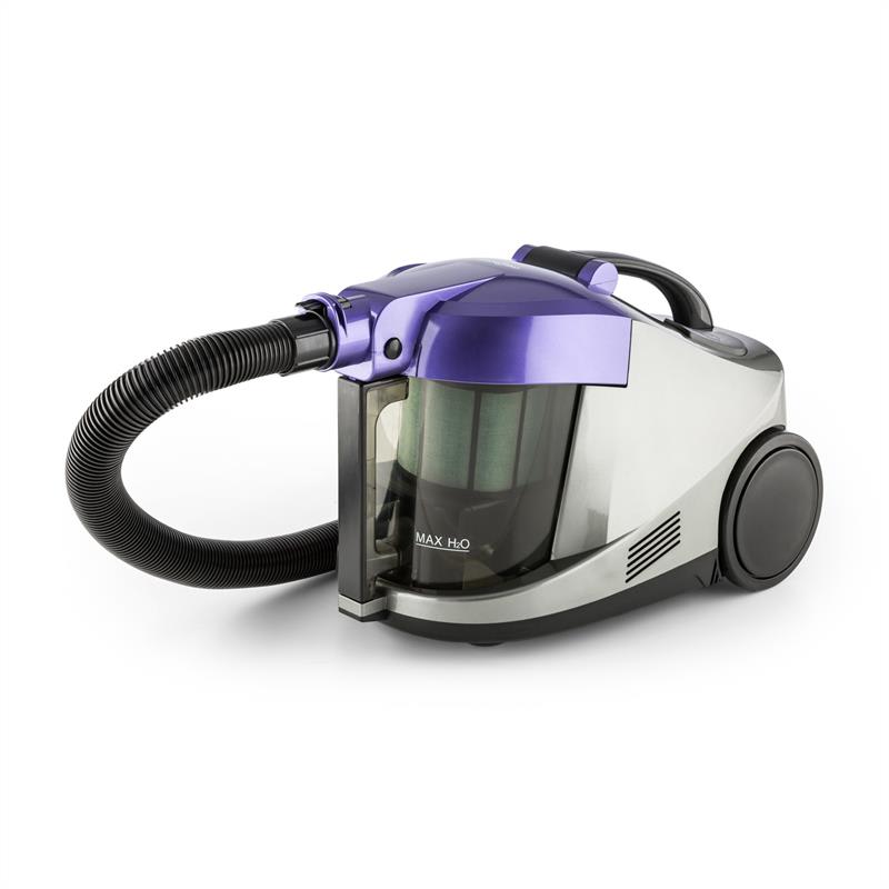 OneConcept Aquapura, fialový, vodný vysávač, mokré/suché vysávanie, HEPA filter