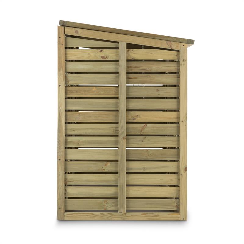 Waldbeck Ordnungshüter 2T, box na smetné koše, 145 x 130 x 87 cm (Š x V x H), 2 koše, FSC borovica – Obrázok 3