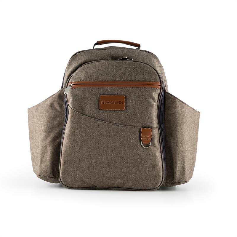 Klarstein Halford, piknikový ruksak, 4 osoby, príbor z ušľachtilej ocele 430, polyester – Obrázok 4