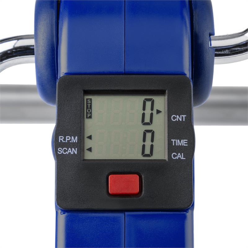 KLARFIT Continus Pro Mini Bike, pedálový prístroj na cvičenie, displej, sklápací, modrá farba – Obrázok 2