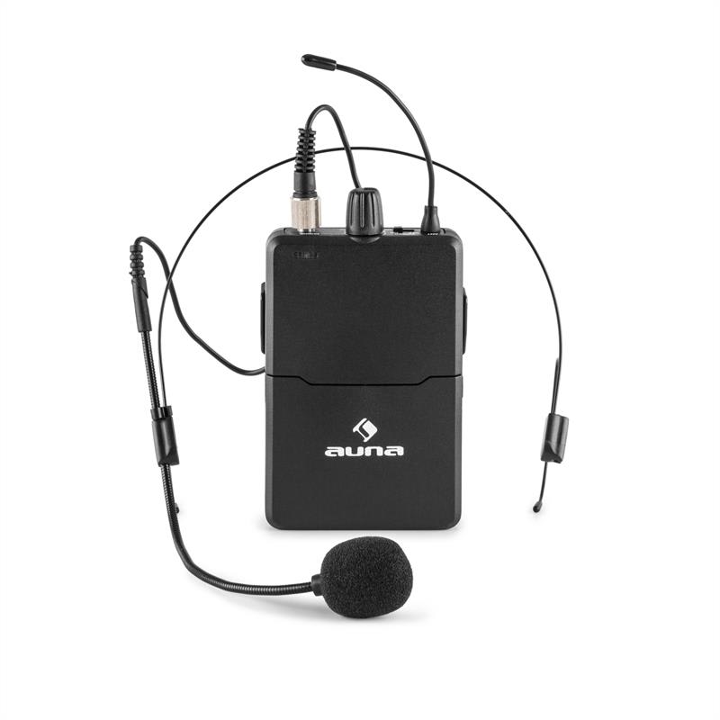 Auna Pro VHF-1-HS 1-kanálová VHF mikrofónová sada headset 50m – Obrázok 3