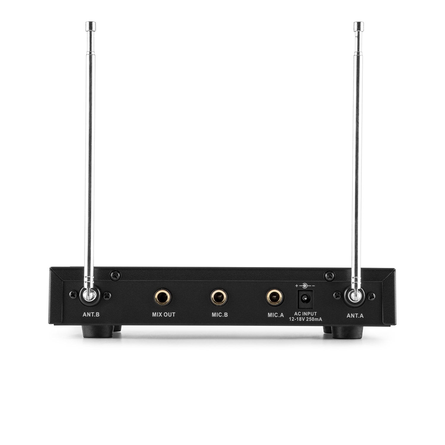 Auna Pro VHF-2-H 2-kanálová VHF mikrofónová sada 2x ručný mikrofón 50m