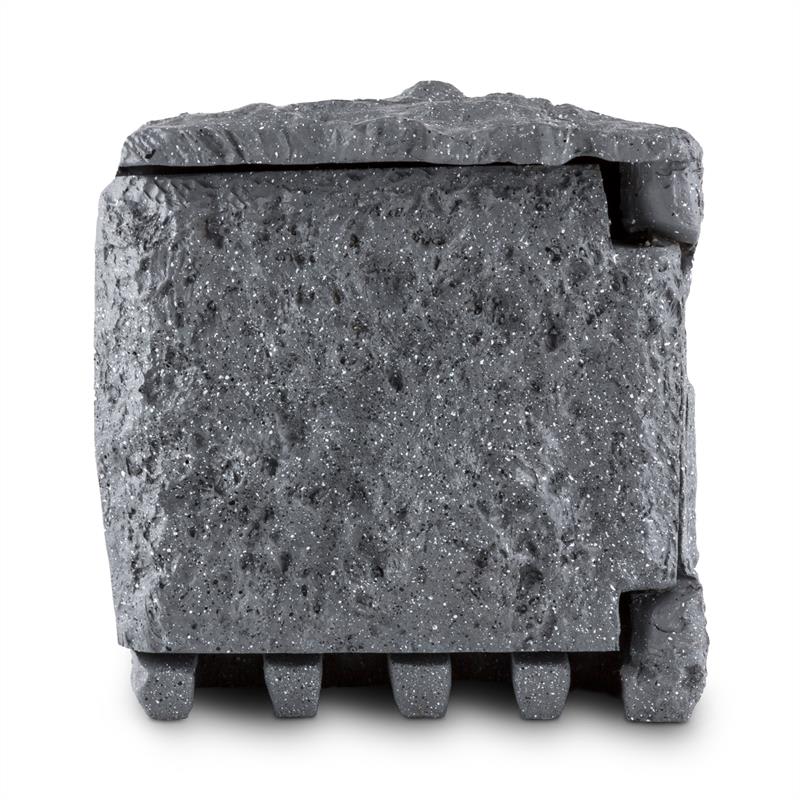 Waldbeck Power Rock, záhradná zásuvka, 4-itý rozdeľovač, 5 m, skala, tmavosivá