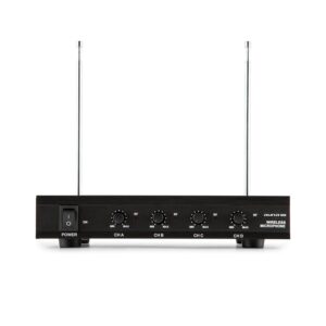 Auna Pro VHF-4-H-HS, 4-kanálová VHF mikrofónová sada 2 x headset 2 x ručný mikrofón 50m