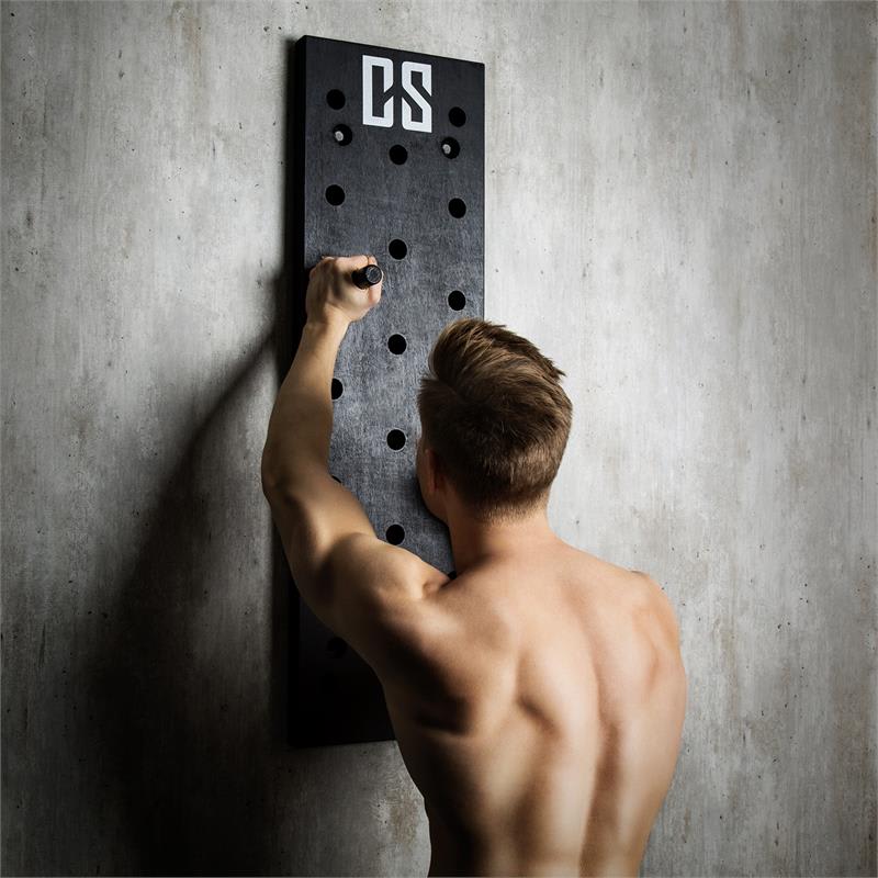 Capital Sports Pegstar Pegboard, doska na zhyby, 102 x 30 x 3,8 cm, čierna