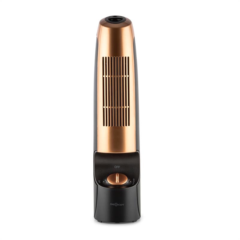 OneConcept St. Oberholz 2G, mini ionizátor a ventilátor, čierna/medená