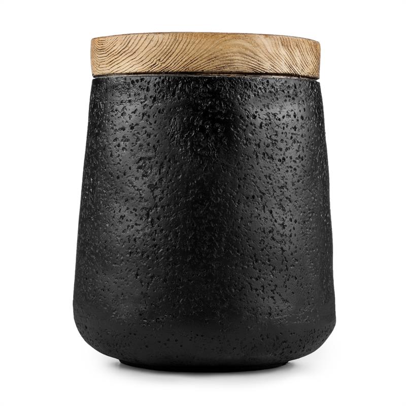 Blumfeldt Blockhouse Chair, stolička v tvare betónového stĺpa, záhradná stolička, optika dreva/lávovej horniny – Obrázok 3