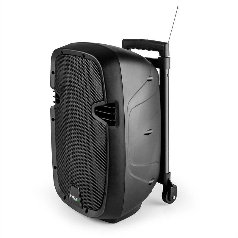 Ibiza HYBRID10VHF-BT, 400 W, aktívny PA reproduktor, bluetooth, USB, SD, VKV (VHF) – Obrázok 4